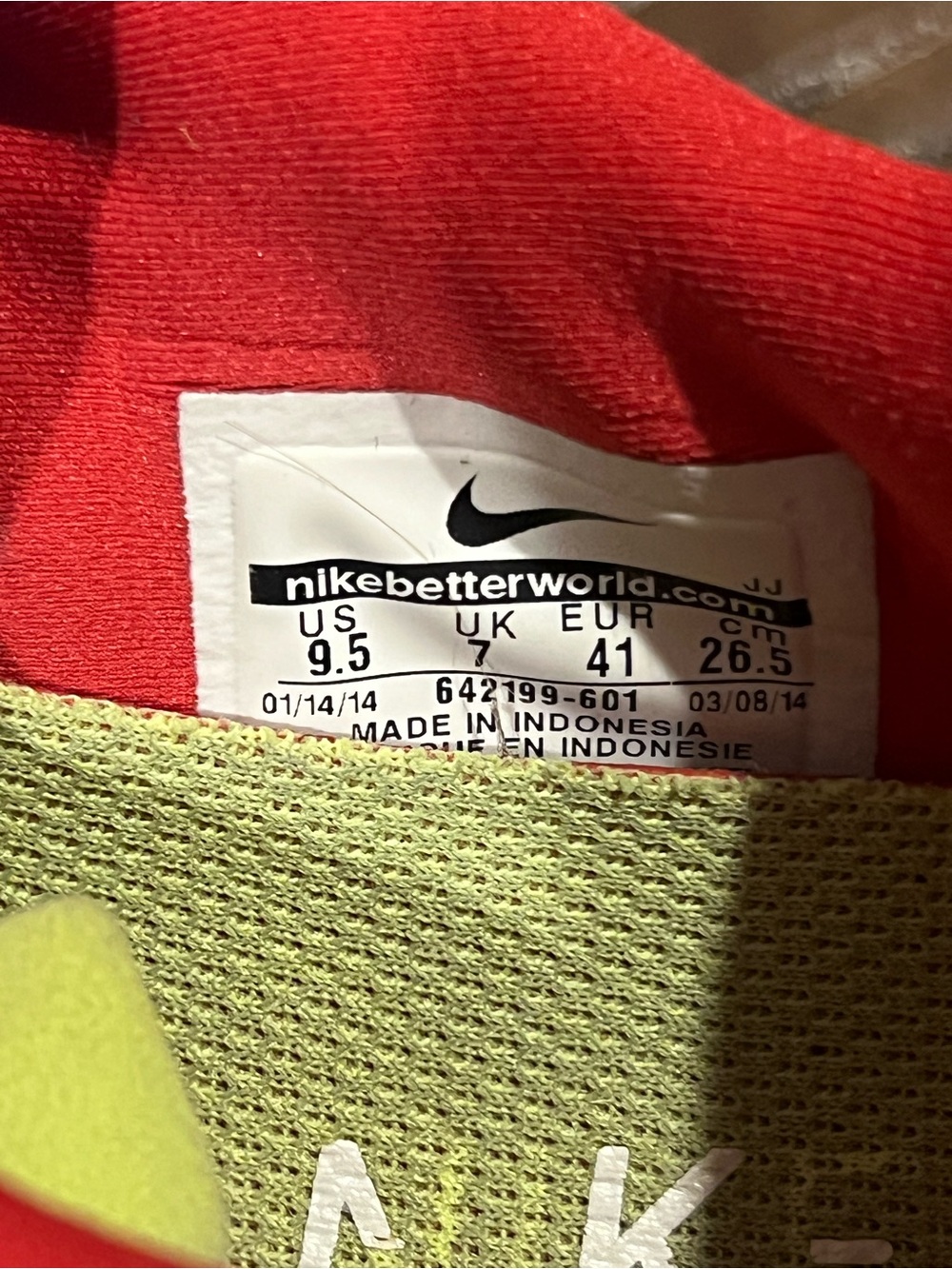 Nike Free 5.0 Pink-Red Running Shoes Women’s Size 9.5 - Picture 5 of 5